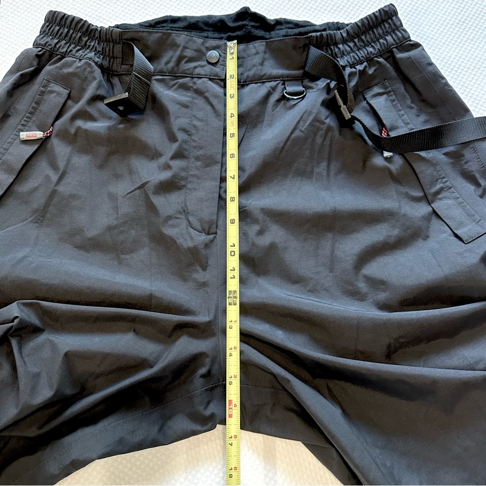 Alpine Pants Gore-Tex Ski ⛷️ Snowboard 🏂 Snow Black Cargo Elastic Adj Waist EUC - Picture 7 of 10